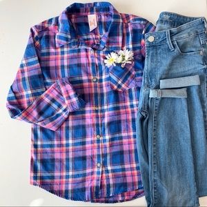 Cat & jack - purple button up